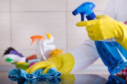Final review of cleaned space under service terms