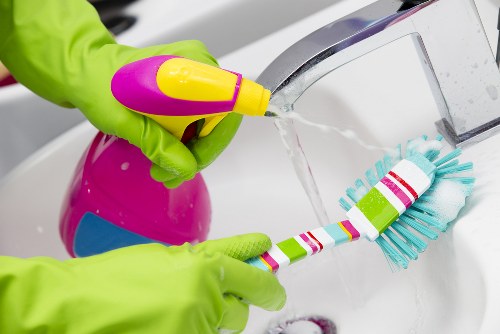 Commercial cleaning team maintaining an Edgware office