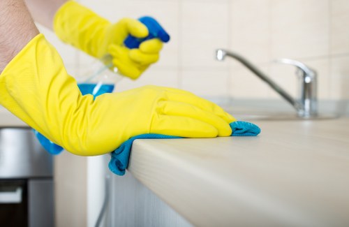 Hot water extraction carpet cleaning process in Edgware